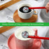 6 Pcs Stainless Steel Kitchen Thermometer, 5 Inch Long Stem, 1 Inch Dial for Milk Frothing, Food, BBQ Cooking