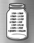 Kitchen Conversion Chart on Jar Magnet: Standard Cooking Measurements for Easy Recipe Baking