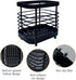 Stainless Steel Sink Utensil Holder, Kitchen Countertop Organizer Rack for Forks, Knives, Spoons, Black