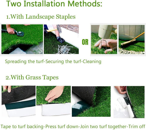 Lawn-4 6 0.4" LITA Artificial Grass Turf Feet x Feet, Indoor Outdoor Rug Synthetic Grass Mat Fake Grass