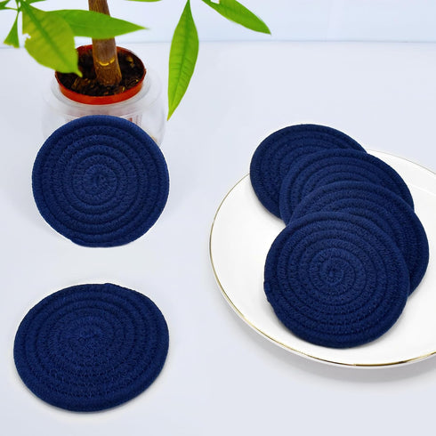 Set 6, 4.3 Inch ABenkle Woven Coasters for Drinks of Boho Absorbent Drinking Coaster, - Perfect Housewarming Gift, Home