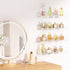 Upsimples 10 Pack Acrylic Shelves, 15" Floating Bookshelves for Wall Storage, Clear Display Shelf Organizer