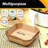 Air Fryer Disposable Paper Liners Square, 7.9 Inch, 100 PCS Non-Stick Parchment Paper for Roasting and Microwave