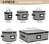 China Storage Containers, Hard Shell with Felt Dividers for Plates, 5-Piece Moving Boxes for Kitchen Organization
