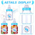 PINKXHY 62 3.5 Inch 500 Pcs Baby Mini Milk Bottle Baby Shower Favor with Adhesive Thank You for Showering Stickers