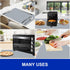 Silicone Mats for Kitchen Counter, Heat Resistant Waterproof Countertop Protector Mat, Non-Slip Grey Silicone Mats