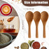 Boao 50 Pcs Small Wooden Spoons, 3.5'' L, Mini Natural Tiny Spoons for Jars, Sugar, Creamer, Honey, Kitchen Supplies