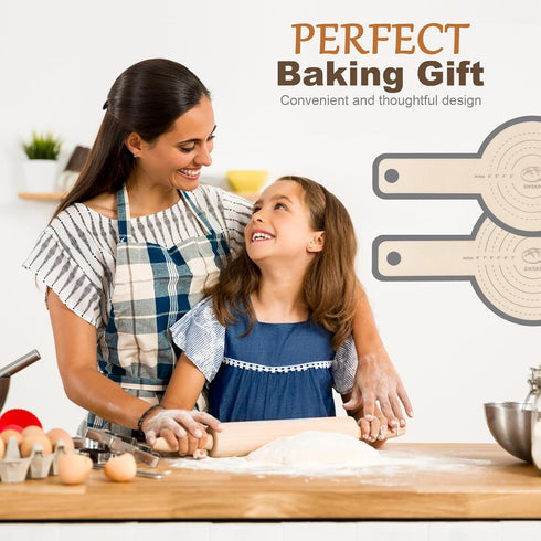 Silicone Bread Sling for Dutch Oven - 2 Sizes Non-Stick & Odor-Free Baking Mat Set, Reusable with Long Handle,