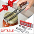 Oleex Jar Opener for Weak Hands (x2) with Keychain Bottle Cap Opener, Easy Seniors Arthritis, Kids Openers, Kitchen