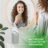 9 inches, 5 GFWARE Toothbrush Holders with Cover - Electric Toothbrush Length Less Than Slots Tooth Brush Holder