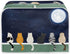 Galaxy Print Oven Cover, Moon Cat 2 Slice Toaster Cover, Anti Dust Fingerprint Coaster for Kitchen