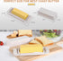 Bamboo Butter Dish with Lid and Knife, Small Butter Keeper for One Stick, Dishwasher Safe for Kitchen