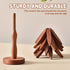 OFCTE Set, 4 1 Wooden Trivets for Hot Dishes, Tree Shape Trivet Walnut Wood + Stand stored Like a Christmas