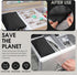 Sanwuta 8 Pcs Anti Tarnish Silver Storage Bags, Jewelry Protector Pouches (Black, 5.9 x 5.9 Inch)