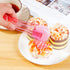 10 Pcs Plastic Buffet Serving Tongs, Clear Pink Mini Kitchen Tongs for Food, Ice, Salad, Barbecue, 6.3 Inches