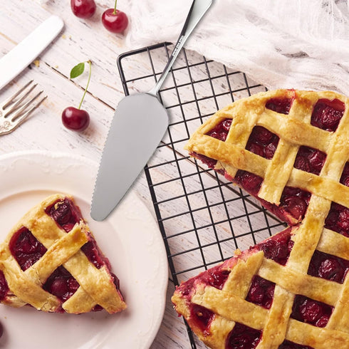 5 Pcs Pie Server Set, Stainless Steel Cake Cutter, Pizza Spatula Serving Utensils for Cutting Pizza, Cake, Dessert
