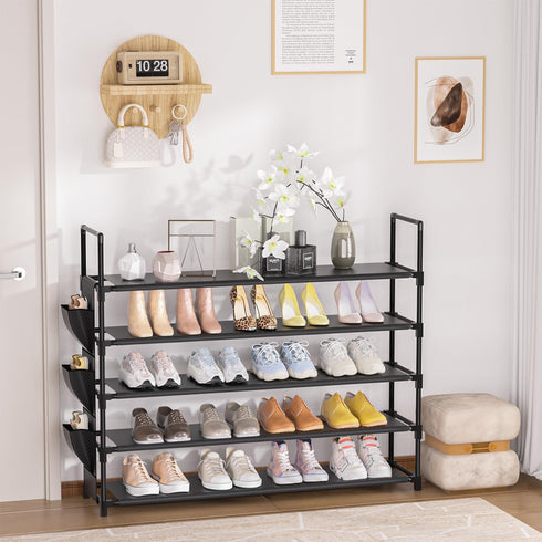 5 Closet, 20-25 OYREL Tier Shoe Organizer Rack for Entryway, Garage, Door, Space Saving, Shoe Holder Stand/Tower