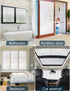 Window Privacy Film, Frosted Glass Window Film for Sun Blocking, Static Clings Removable Bathroom Door Covering