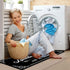 Laundry Room Rug Runner, 17.7"x45" Non Slip Black Laundry Rugs, Farmhouse Washable Floor Mats for Laundry Room
