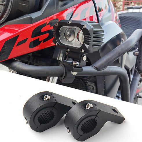 Light Bar Mounts, 2 PCS UTV Motorcycle Mounting Bracket,Fit on 0.75"/1"/1.25" Roll Cage Bull Bar Roof Rack