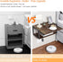 2-Tier Floating Nightstand, Wall Mounted Bedside Table, Wood Bedside Shelf Wall Mounted Nightstand, Floating Bedside