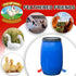 50 Packs Tanlade Chicken Waterer Chicken Feeder, Automatic Waterer Kit for Poultry Duck Goose Turkey Bunny (Red,Blue)