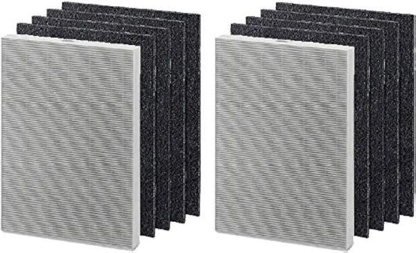 Nispira 9287201 HEPA + Carbon Replacement Filter Set for Fellowes AeraMax 290 300 DX95 HF-300 Air Purifier