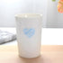 Kelake White Ceramic Tumbler Cup for Bathroom, Toothpaste Toothbrush Holder, 350 ml Blue Heart Couples Cup