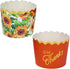 BCS Harvest Theme Scalloped Baking Cups, 50-ct Muffins Cupcakes Cases Wrappers for Kitchen Party Favor Treats