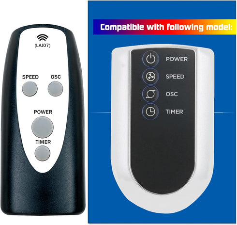 Replacement Remote Control for Lasko S18961 S18635 U35115 2033667 2033667A M16950 U35120 2510 2511 2711 M18950 T38301 T32200 T36211 T37900 T38305 Oscillating Tower Fan