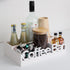 Countertop Coffee Bar Organizer for Wooden Coffee Station Caddy with Compartments for Pods, Condiments, Tea
