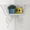 Butterfly Corner Shelf Nursery Wall Deor Floating Corner Shelf for Kids Room,