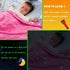 Glow in The Dark Blanket for Kids, Soft Cozy Warm Fuzzy Throw Blanket with Pink Glowing Stars