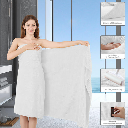 Set 4 (35"x70"),Oversized Set Extra Large Bath Towel of Bath Sheet Super Soft Highly Absorbent Jumbo Bathroom Towel