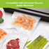 Bonsenkitchen Vacuum Food Sealer Rolls Bags, 2 Packs, 11 in x 20 ft, BPA Free, Durable Customized Size Food Bags for