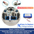 Replacement Shark RVBAT850 Battery for Shark Ion R75, R85, RV850, 3200mAh 14.4v/14.8v (2-Prong connector)