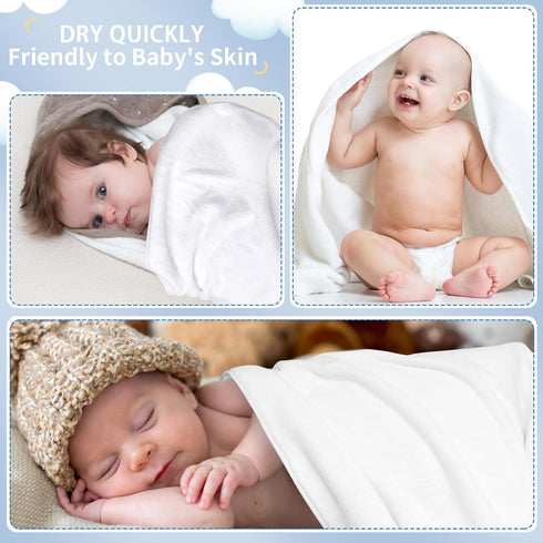6 (30 40 Inch) Preboun Pcs Sublimation Throw Blanket Thick Plush Blankets Soft Fuzzy Blanket White Blank Blanket
