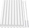 ALINK Reusable Clear Boba Straws, 13 mm x 10.5 in Jumbo Hard Plastic Smoothie Straws, Pack of 8 with Cleaning Brush