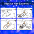 6 Pack 2PCS 6.5ft 20LED Fairy Lights Battery Operated String Lights with Timer Remote Blue Twinkle Light Waterproof