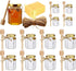 Adabocute 4oz Hexagonal Honey Jars - Glass Honey Jars with Gold Lids,