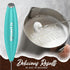 PowerLix Handheld Milk Frother with Stand, Battery Operated Foam Maker Wand for Coffee (Black) (No Stand Aqua)