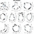 10PCS Stainless Steel Fruit Cookie Cutters Set, Molds for Pineapple, Strawberry, Pear, Lemon, Apple, Grape, Peach,