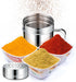 Stainless Steel Dredge Shaker, 6 Oz Spice Shakers with Handle, Fine Powder Shakers for Baking Seasoning