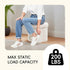 12.6"x12.6"x12.6" PINPLUS Storage Ottoman Cube Flower-Shaped Boucle Footrest Stool with Hidden Storage
