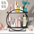 Bathroom Vanity Organizer, Black Perfume Organizer for Dresser, 2 Tier Cosmetic Display Tray for Bathroom Counter