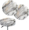 Marble Print Bar Stool Covers, Stretchable Round Stool Cushion Covers, Removable Washable for Dining Room - Set of 2