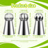 Suuker Ball Russian Piping Tips Lace Mold Pastry Cake Decorating Tool, Stainless Steel Cream Butter Cake DIY Baking