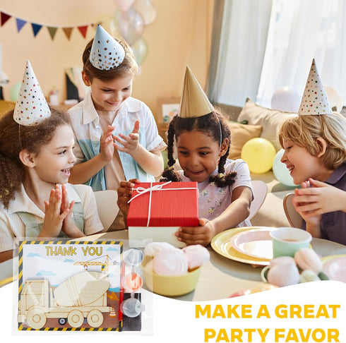 24 Set Construction Birthday Party Supplies, Trucks Parties Craft Construction Theme Birthday Paint Party Favors