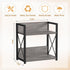 Giikin 2 Tier Countertop Shelf Organizer - Grey Desktop Coffee Organizer, Spice Rack for Kitchen