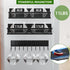 Magnetic Spice Rack for Refrigerator, 3 Pack Magnetic Shelf for Refrigerator, Moveable Fridge Magnetic Spice Racks with 10-Hook Rack for Kitchen Organizers and Storage